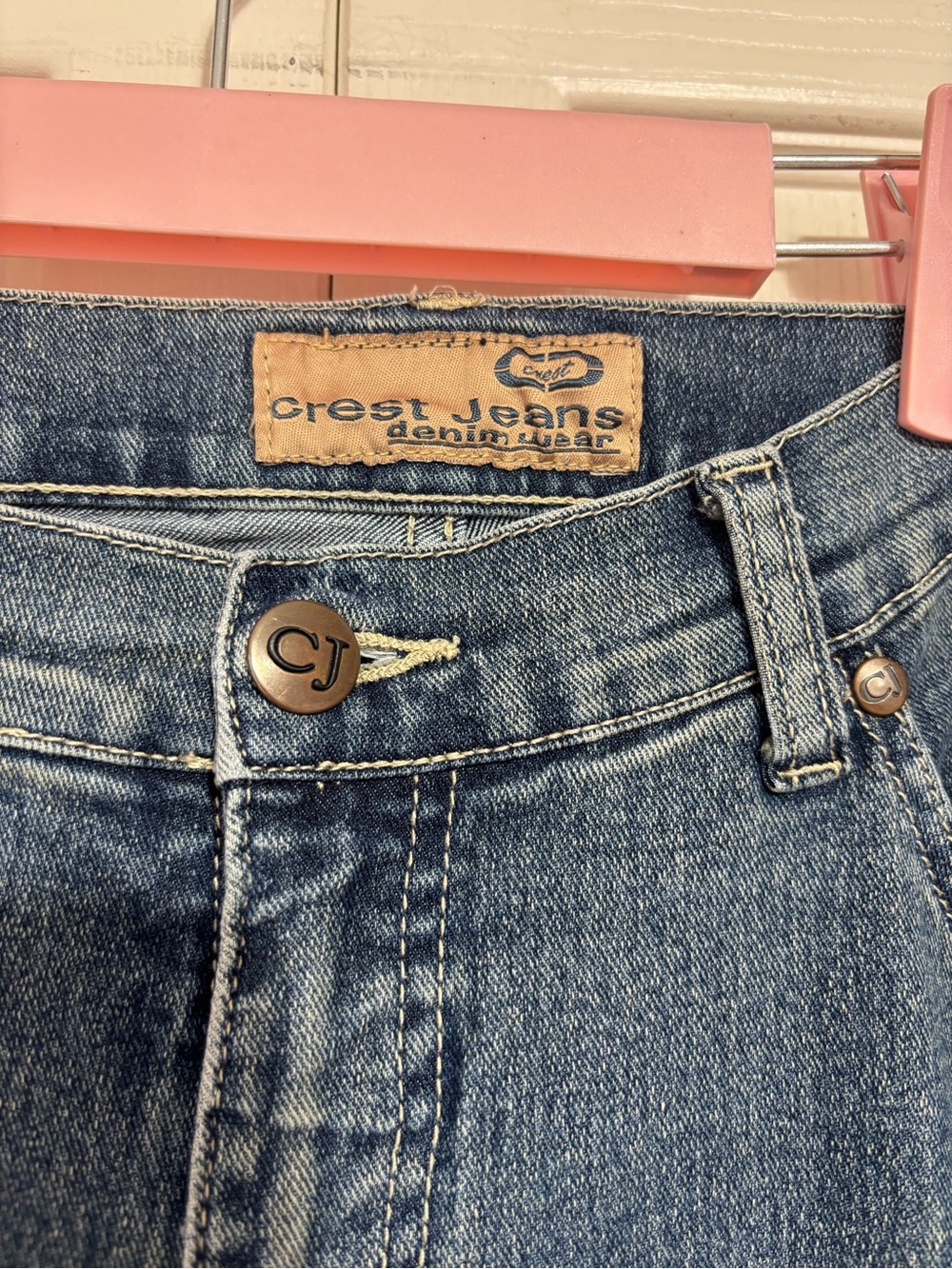 Vintage Flare Jeans with Floral Panel - Picture 2 of 7